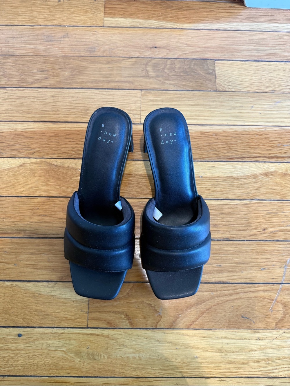 A New Day Target Black Padded Slide Mules